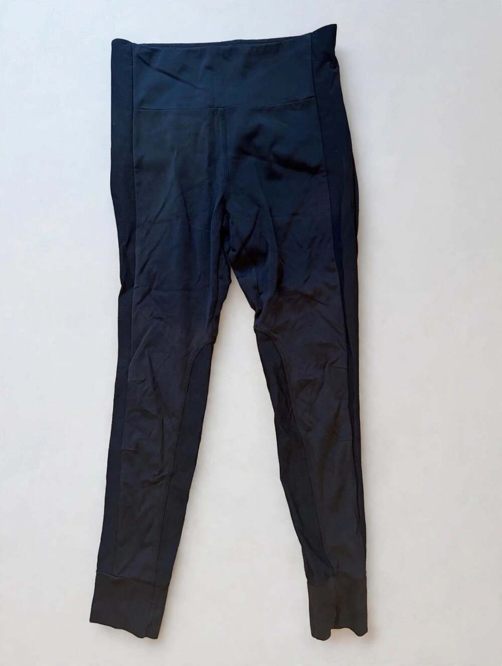 Athleta Women's Black Athletic Leggings Sz S Nylon Spandex Zip Pocket